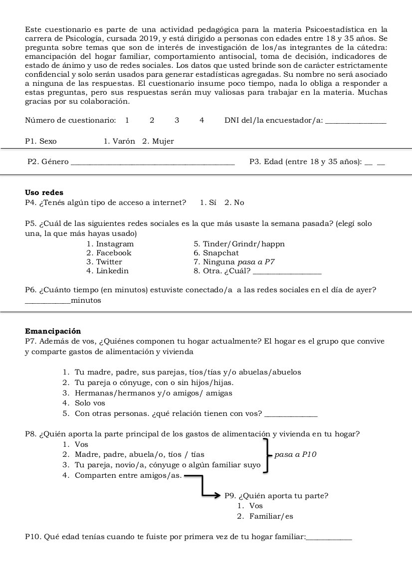 Cuestionario 2019